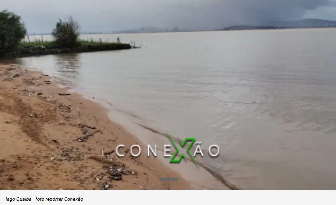 GUAÍBA ATINGE COTA EM QUE AS ILHAS DE PORTO ALEGRE COMEÇAM A ALAGAR