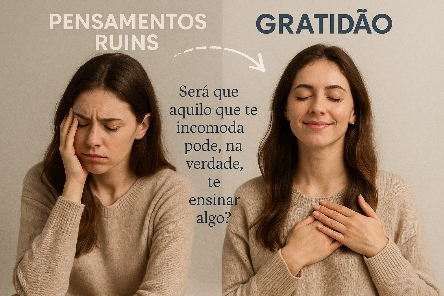 Como transformar pensamentos ruins em motivos de GRATIDÃO